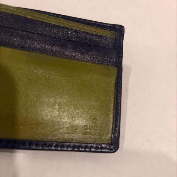 Gucci Men's Green Leather Wallet MADE IN ITALY - Picture 7 of 8